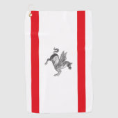 Serviette De Golf Drapeau de Toscane (Italie) (Devant)