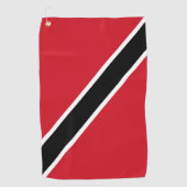 Serviette De Golf Drapeau de Trinité-et-Tobago (Devant)