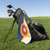 Serviette De Golf Drapeau de Tulsa, Oklahoma (Vert)