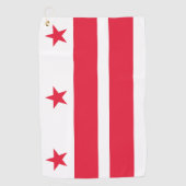 Serviette De Golf Drapeau de Washington DC (Devant)