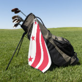 Serviette De Golf Drapeau de Washington DC (Vert)