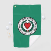 Serviette De Golf Drapeau de Worcester, Massachusetts (En situation)