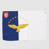 Serviette De Golf Drapeau des îles Açores Golf Towne (Horizontal)