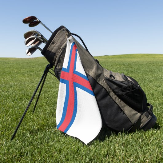 Serviette De Golf Drapeau des îles Féroé (Vert)