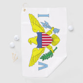 Serviette De Golf Drapeau des îles Vierges américaines (En situation)