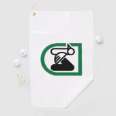Serviette De Golf Drapeau des Marches (Italie) (En situation)