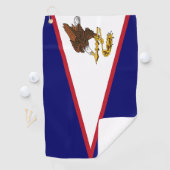 Serviette De Golf Drapeau des Samoa américaines Golf Towel (En situation)
