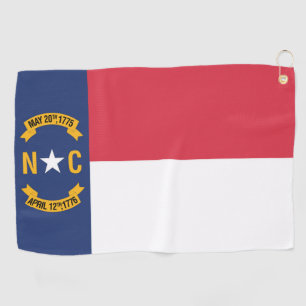Serviette De Golf Drapeau d'État de Caroline du Nord, États-Unis