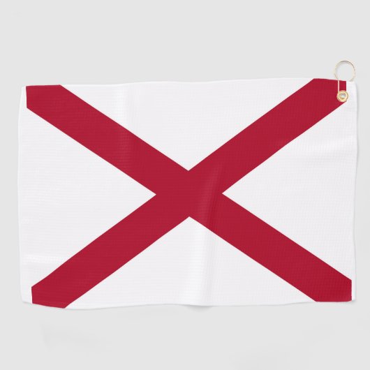 Serviette De Golf Drapeau d'État de l'Alabama (Horizontal)