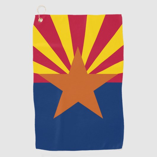 Serviette De Golf Drapeau d'état de l'Arizona (Devant)