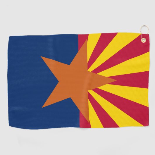 Serviette De Golf Drapeau d'État de l'Arizona (Horizontal)