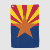Serviette De Golf Drapeau d'État de l'Arizona (Devant)