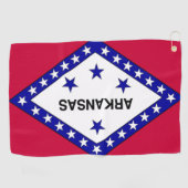 Serviette De Golf Drapeau d'Etat de l'Arkansas Golf Towel (Horizontal)