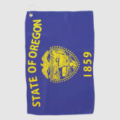Serviette De Golf Drapeau d'État de l'Oregon, États-Unis (Devant)