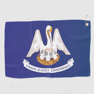 Serviette De Golf Drapeau d'État de Louisiane, États-Unis