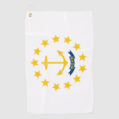 Serviette De Golf Drapeau d'État de Rhode Island, États-Unis (Devant)