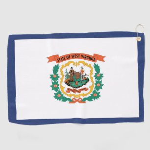 Serviette De Golf Drapeau d'État de Virginie-Occidentale, États-Un