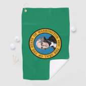 Serviette De Golf Drapeau d'État de Washington, États-Unis (En situation)