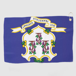 Serviette De Golf Drapeau d'État du Connecticut, États-Unis