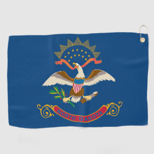 Serviette De Golf Drapeau d'État du Dakota du Nord, États-Unis
