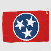 Serviette De Golf Drapeau d'état du Tennessee Bleu Blancs étoiles (Horizontal)