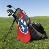 Serviette De Golf Drapeau d'état du Tennessee Bleu Blancs étoiles (Vert)