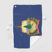 Serviette De Golf Drapeau d'État du Vermont (États-Unis) (En situation)