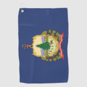 Serviette De Golf Drapeau d'État du Vermont (États-Unis) (Devant)