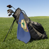 Serviette De Golf Drapeau d'État du Vermont (États-Unis) (Vert)