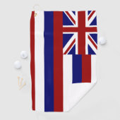 Serviette De Golf Drapeau d'Hawaï (En situation)