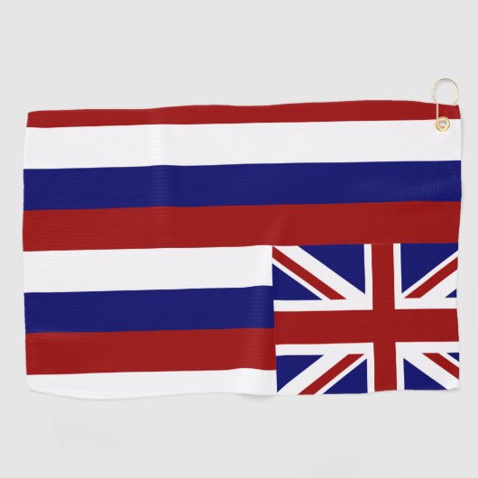 Serviette De Golf Drapeau d'Hawaï (Horizontal)