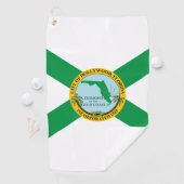Serviette De Golf Drapeau d'Hollywood, Floride (En situation)