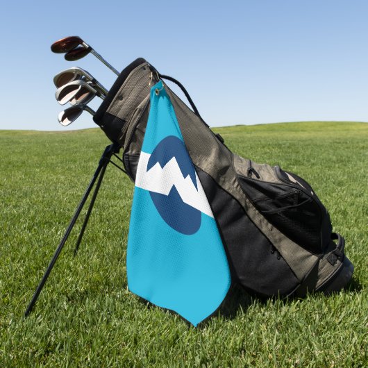 Serviette De Golf Drapeau d'Ogden, Utah (Vert)