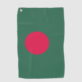 Serviette De Golf Drapeau du Bangladesh (Devant)