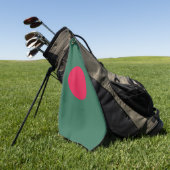 Serviette De Golf Drapeau du Bangladesh (Vert)