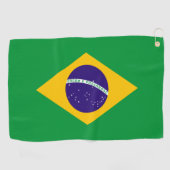 Serviette De Golf Drapeau du Brésil (Horizontal)