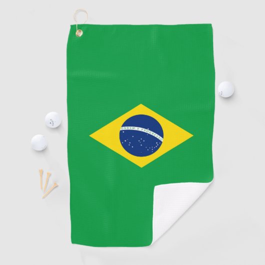 Serviette De Golf Drapeau du Brésil (En situation)