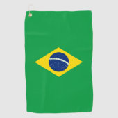 Serviette De Golf Drapeau du Brésil (Devant)