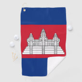 Serviette De Golf drapeau du Cambodge (En situation)