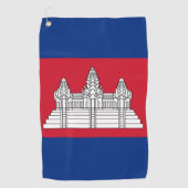 Serviette De Golf drapeau du Cambodge (Devant)
