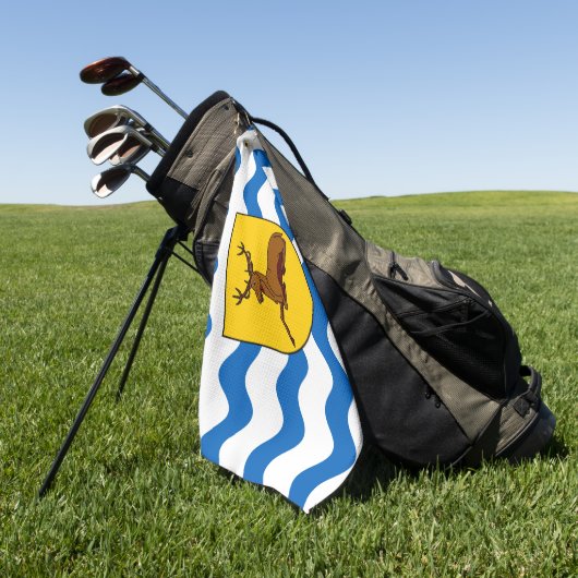 Serviette De Golf Drapeau du comté de Hertfordshire (Vert)