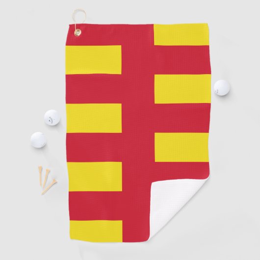 Serviette De Golf drapeau du comté de Northumberland (En situation)