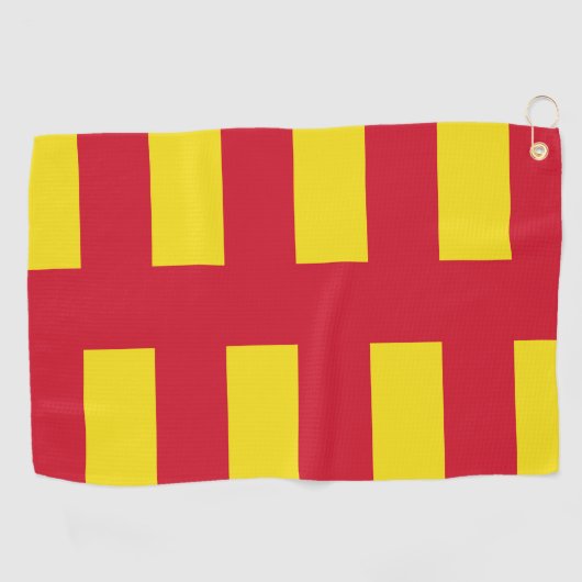 Serviette De Golf drapeau du comté de Northumberland (Horizontal)