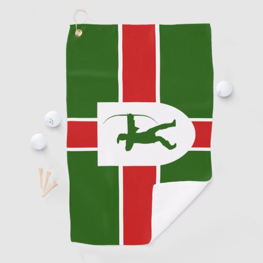 Serviette De Golf Drapeau du comté de Nottinghamshire (En situation)