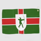 Serviette De Golf Drapeau du comté de Nottinghamshire (Horizontal)
