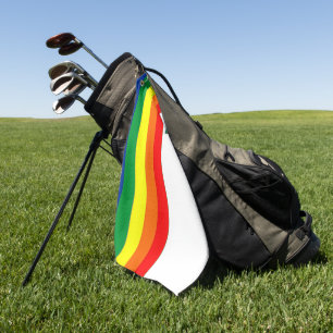 Serviette De Golf Drapeau du comté de père Noël Cruz (Californie)