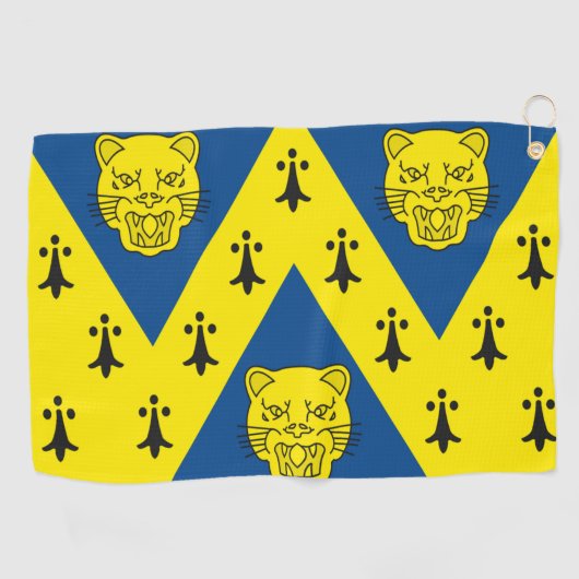 Serviette De Golf Drapeau du comté de Shropshire (Horizontal)