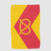 Serviette De Golf Drapeau du comté de Staffordshire (Devant)