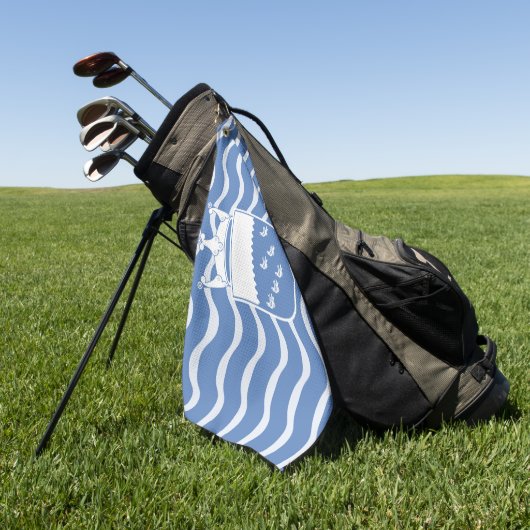 Serviette De Golf Drapeau du comté de Sussex Ouest (Vert)