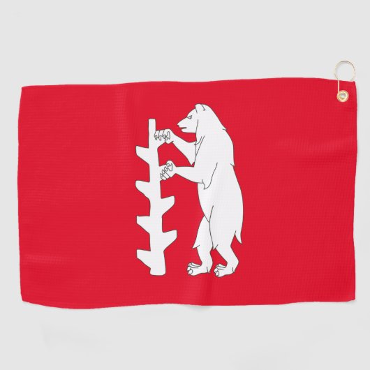 Serviette De Golf Drapeau du comté de Warwickshire (Horizontal)